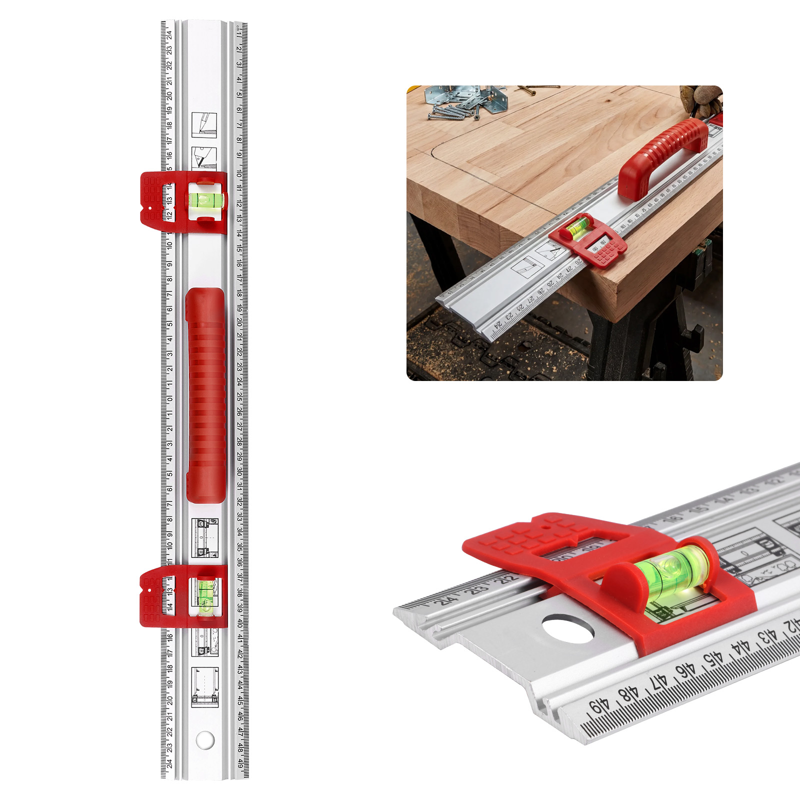 Aluminum Level Ruler Sliding G - огляд і ціна Home Improvement Mark