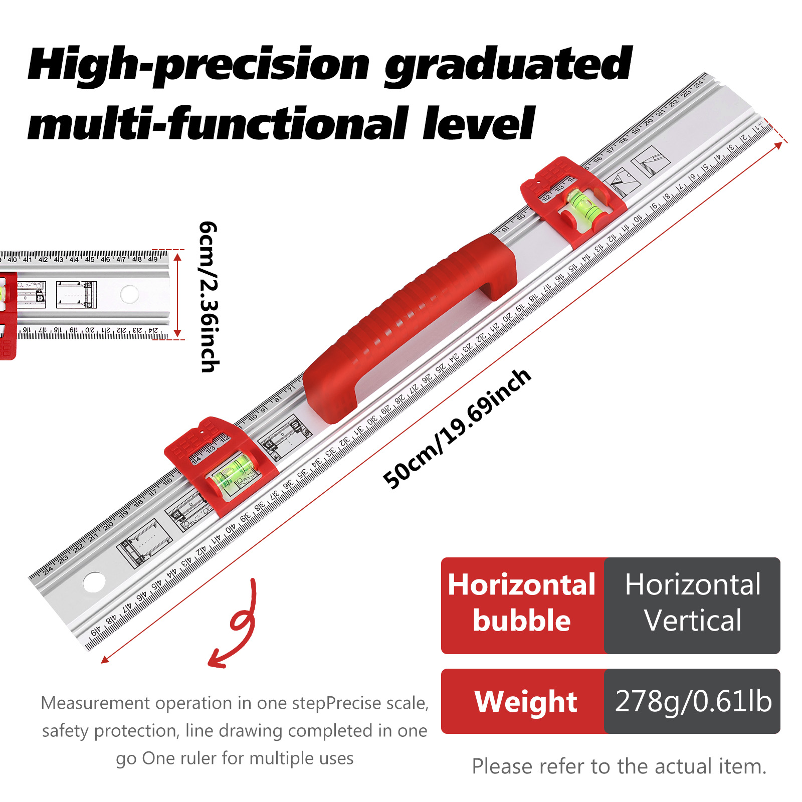 Aluminum Level Ruler Sliding G - огляд і ціна Home Improvement Mark