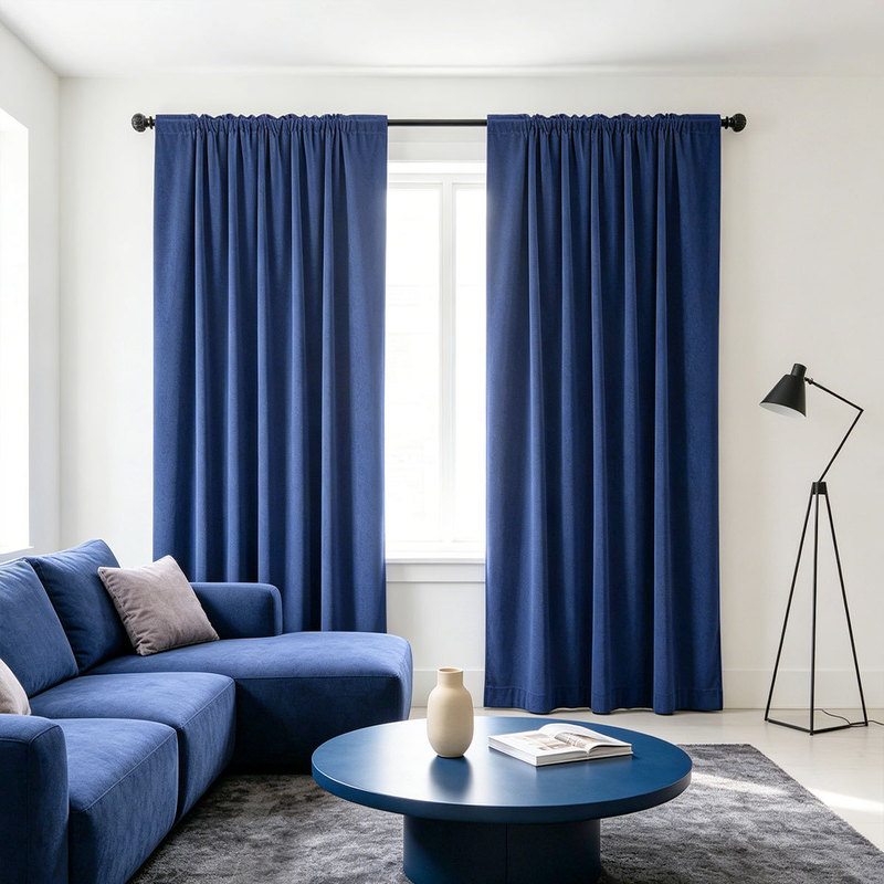2pcs Solid Velvet Rod Pocket C - огляд і ціна Curtain Rods