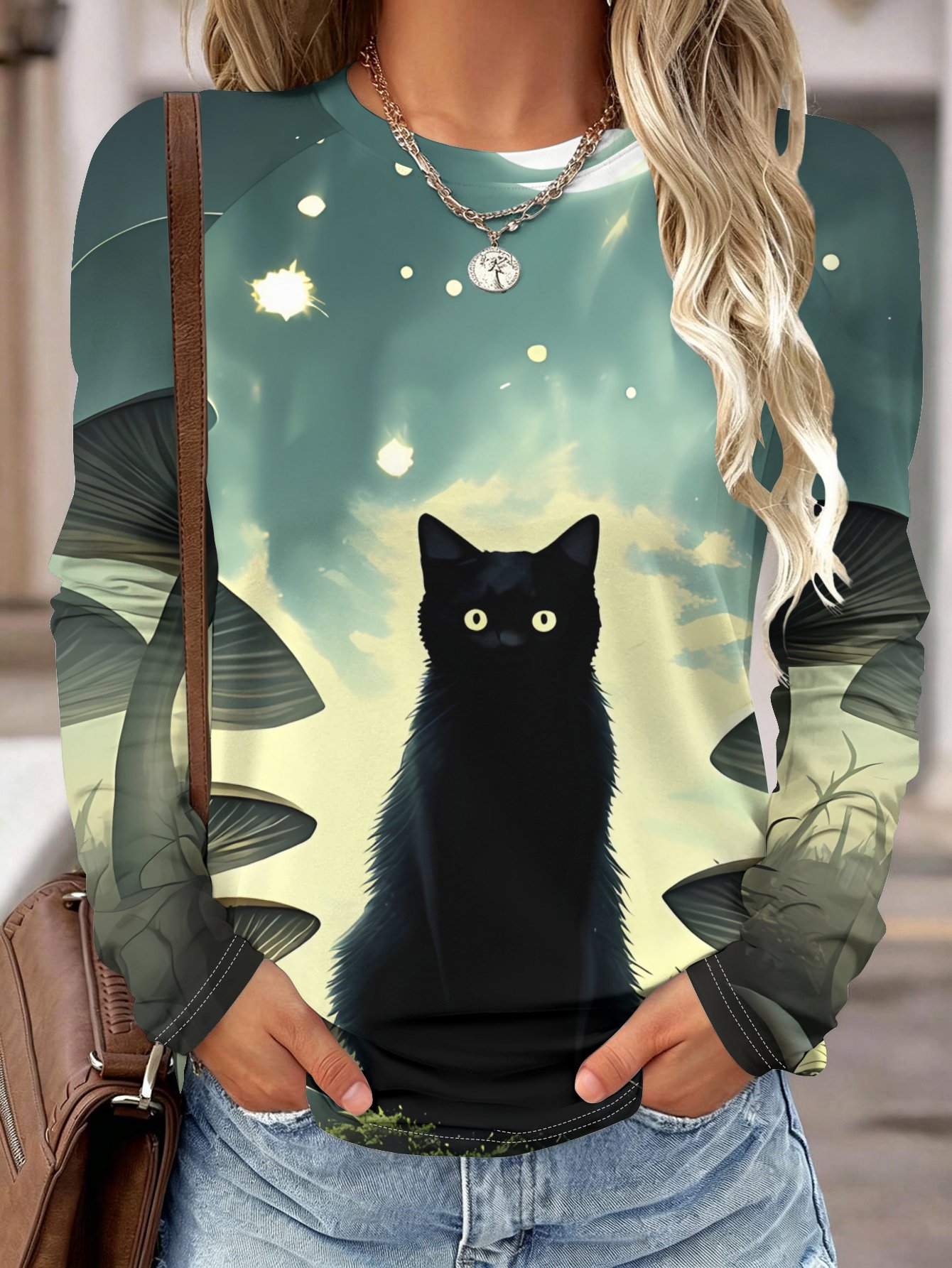 Women Long Sleeve Shirt Pocket - огляд і ціна Wallpaper