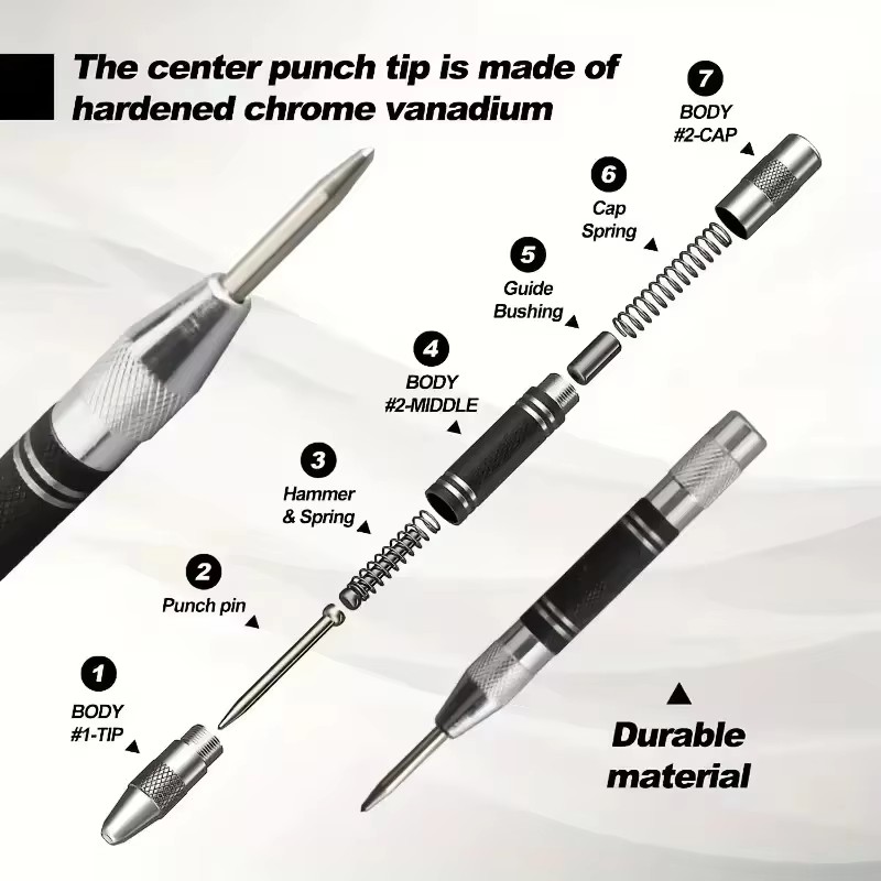Auto Center Puncher Hole Marke - огляд і ціна Drill Bits