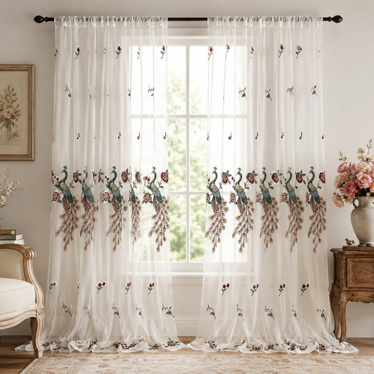 1 Piece, White Fresh Ins-Style - огляд і ціна Curtain Rods