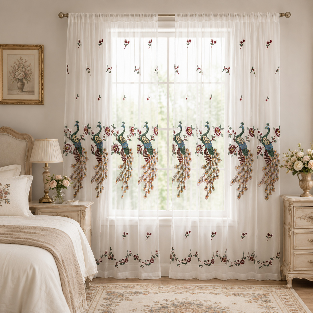 1 Piece, White Fresh Ins-Style - огляд і ціна Curtain Rods