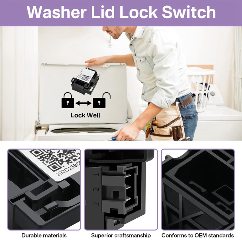 WH01X27954 Washer Lid Lock Swi - огляд і ціна Door Lock